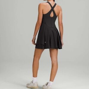 Lululemon black swift everlux tennis dress sz 14